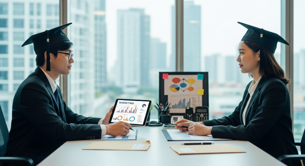 Salaire d’un jeune diplômé en marketing vs communication