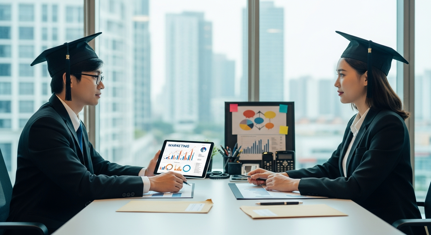 Salaire d’un jeune diplômé en marketing vs communication